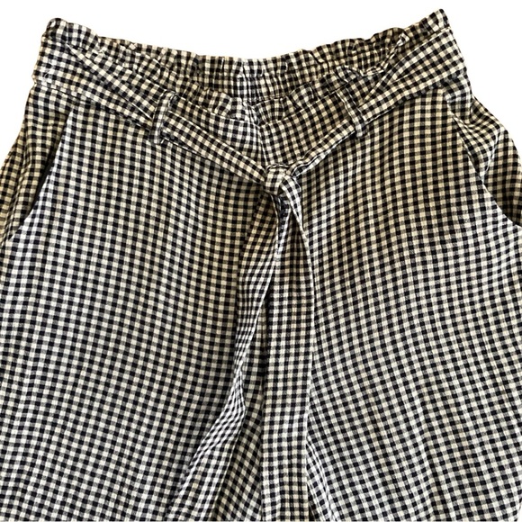 Lauren Conrad Plaid Wide-Leg Cropped Pants with Tie Waist - Picture 5 of 7
